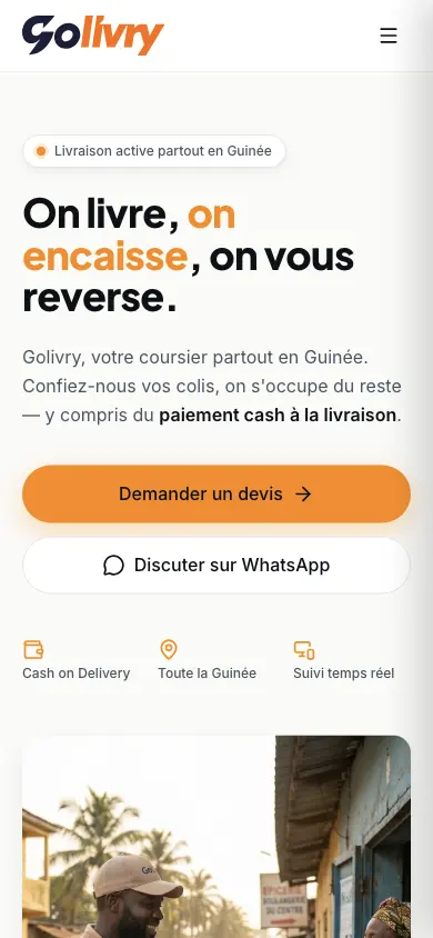 GoLivry mobile screenshot