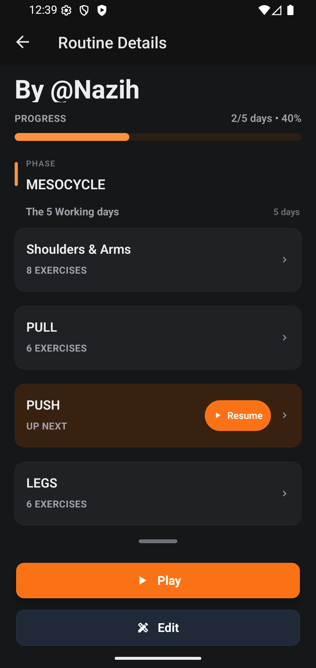 Rep&Sets Android screenshot